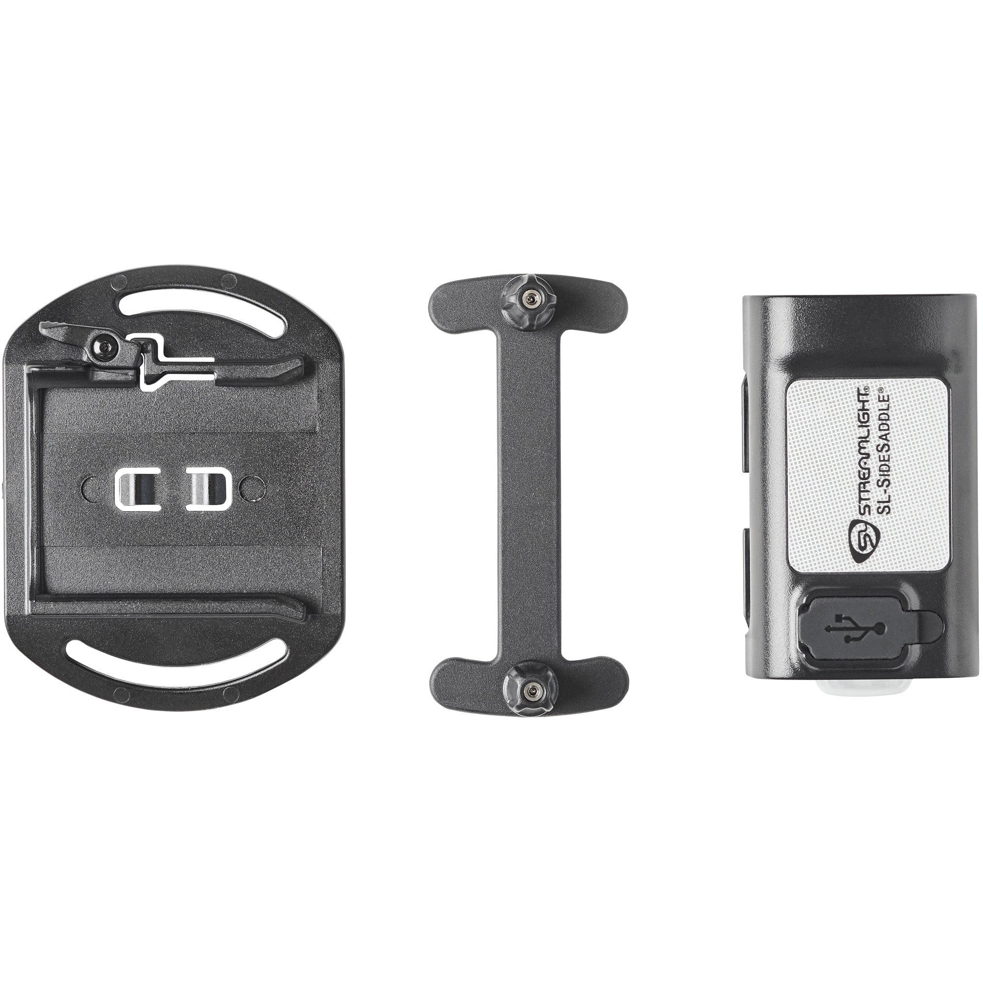 Streamlight SL-SideSaddle USB Headlamp - Rechargeable Compact Hat Mount Light with Front LED and Rear Taillight