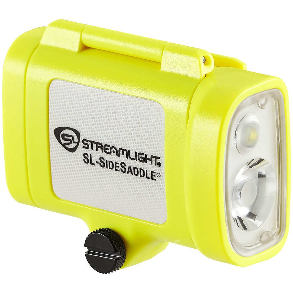 Streamlight SL-SideSaddle Hard Hat Headlamp with Front LED Beams and Rear Taillight, Yellow