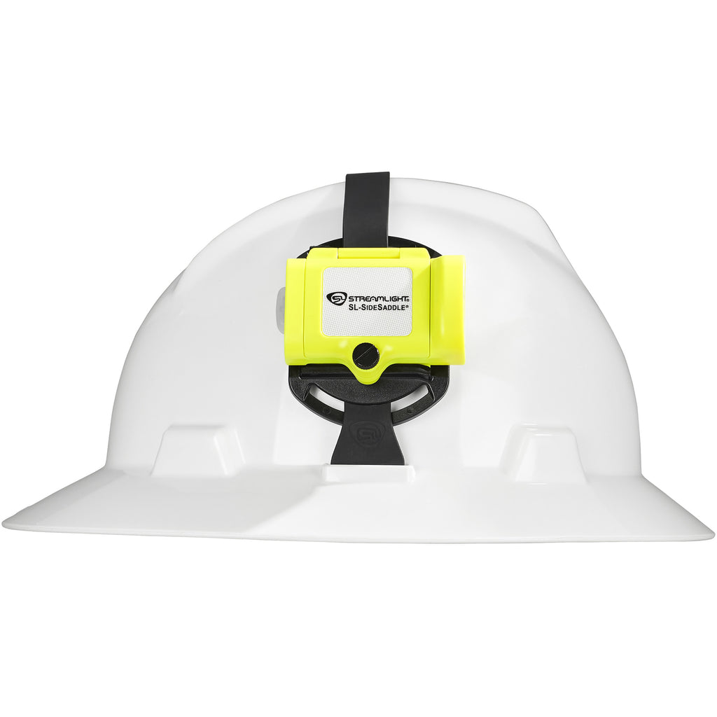 Streamlight SL-SideSaddle Hard Hat Headlamp with Front LED Beams and Rear Taillight, Yellow