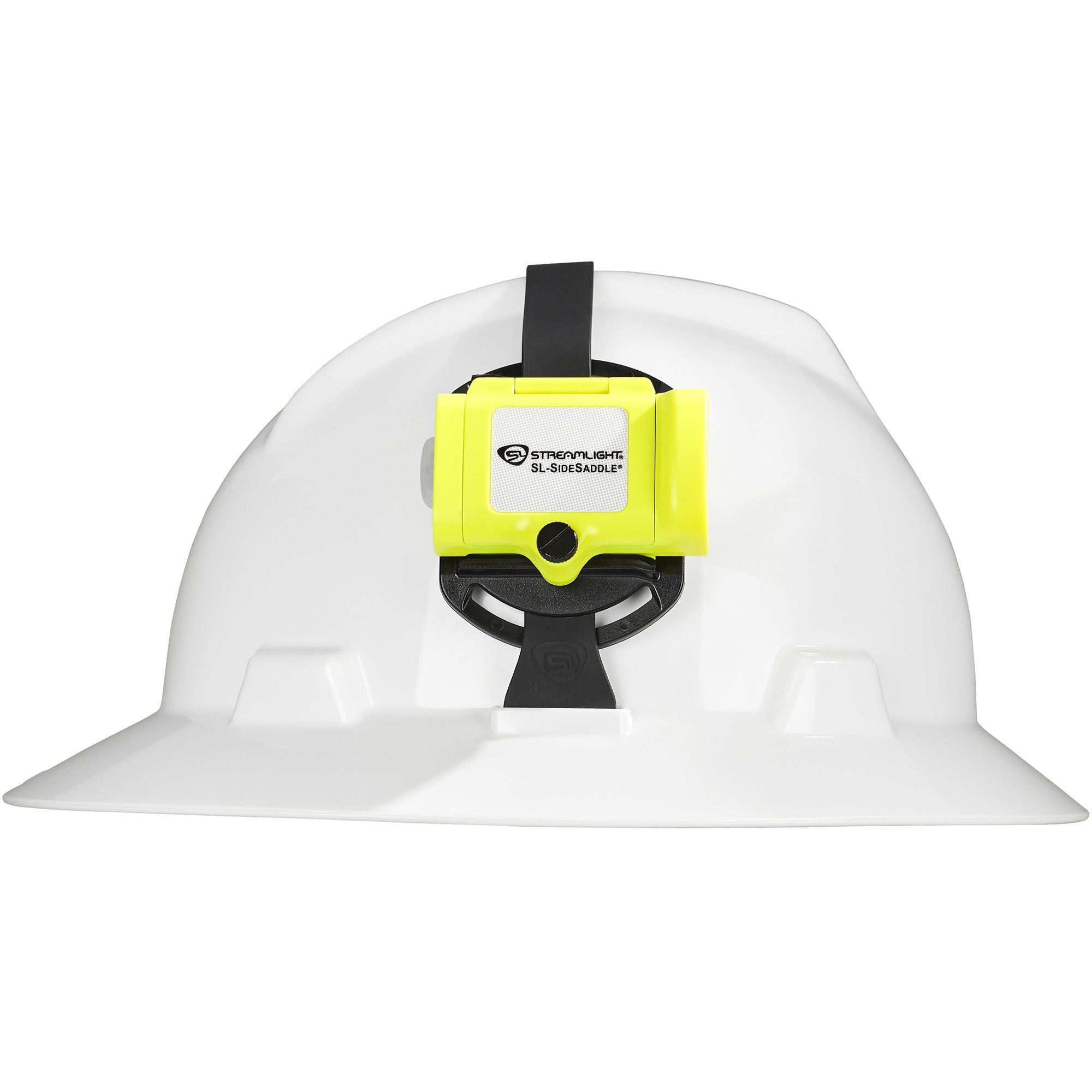 Streamlight SL-SideSaddle Hard Hat Headlamp with Front LED Beams and Rear Taillight, Yellow