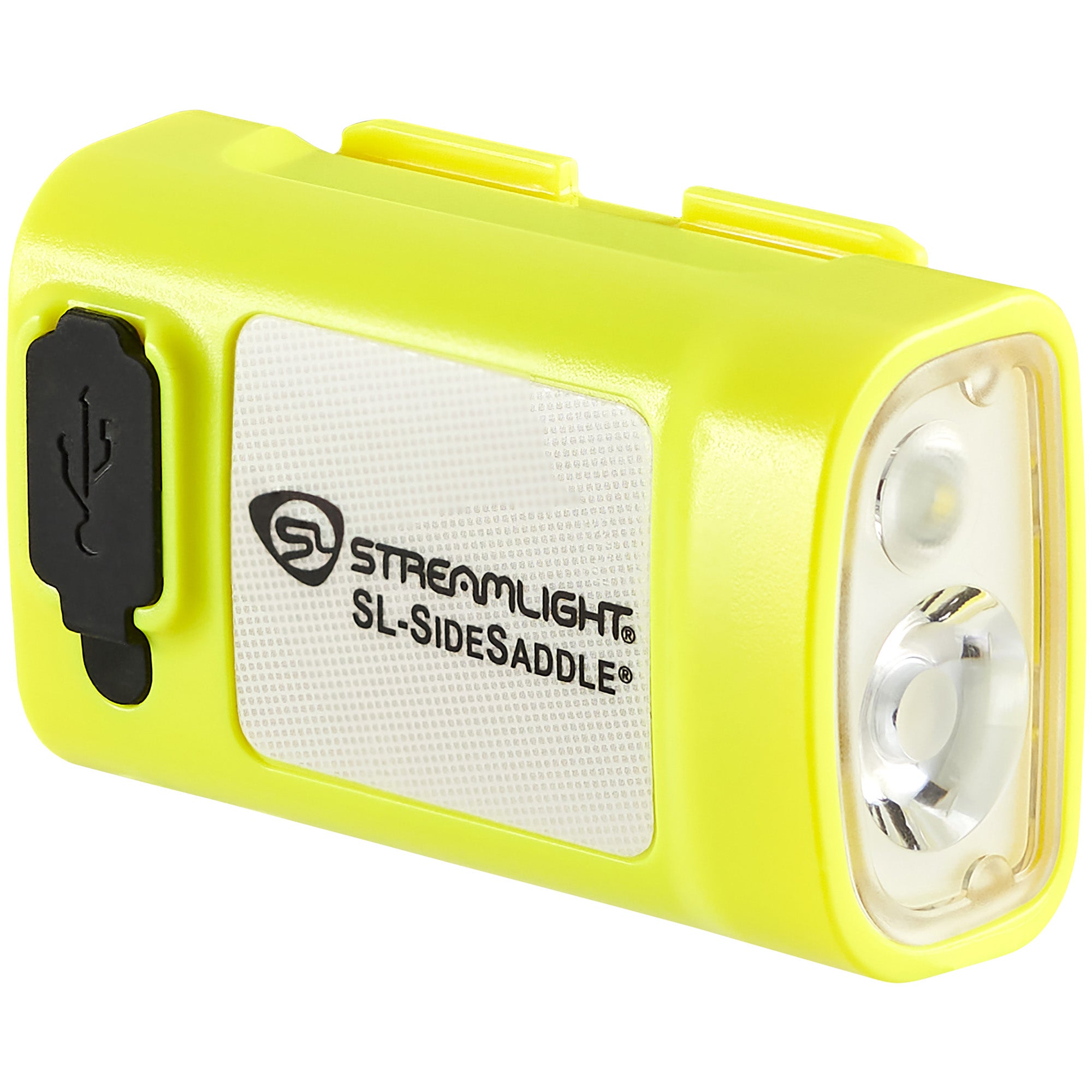 Streamlight SL-SideSaddle USB Headlamp - Rechargeable Hands-Free Lighting System in Yellow