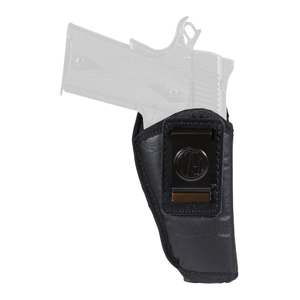 1791 Gunleather EcoCarry IWB Inside Waistband Holster for Right Hand, Black Leather