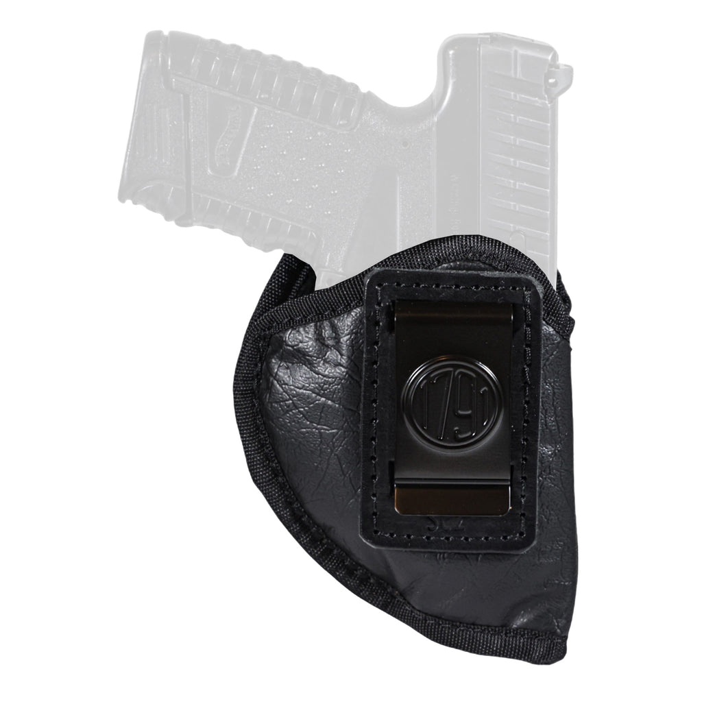 1791 Gunleather EcoCarry Inside Waistband Holster for Right Hand, Black Leather