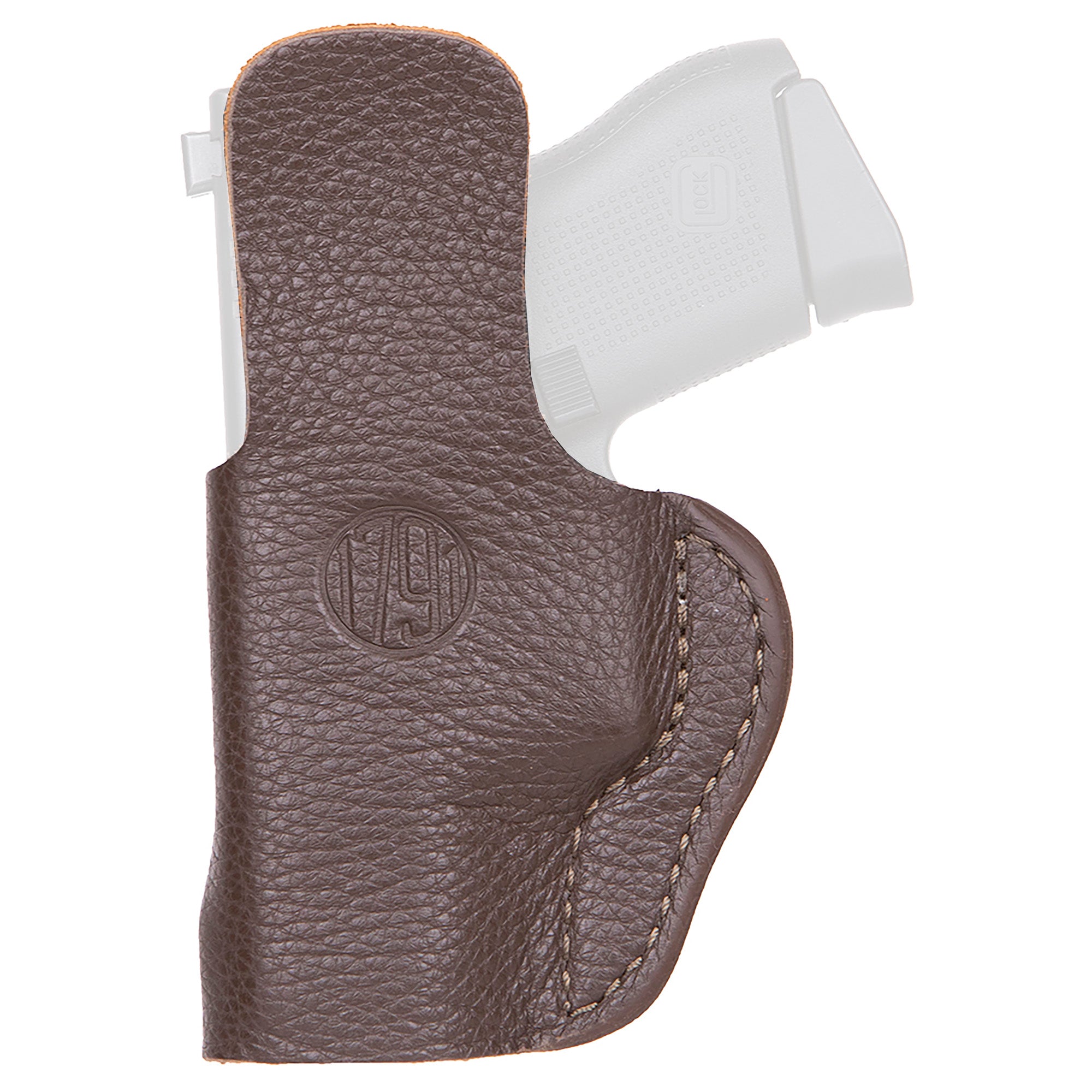 1791 Gunleather Fair Chase Inside Waistband Holster with Optic and Light Compatibility - Right Hand Brown Leather