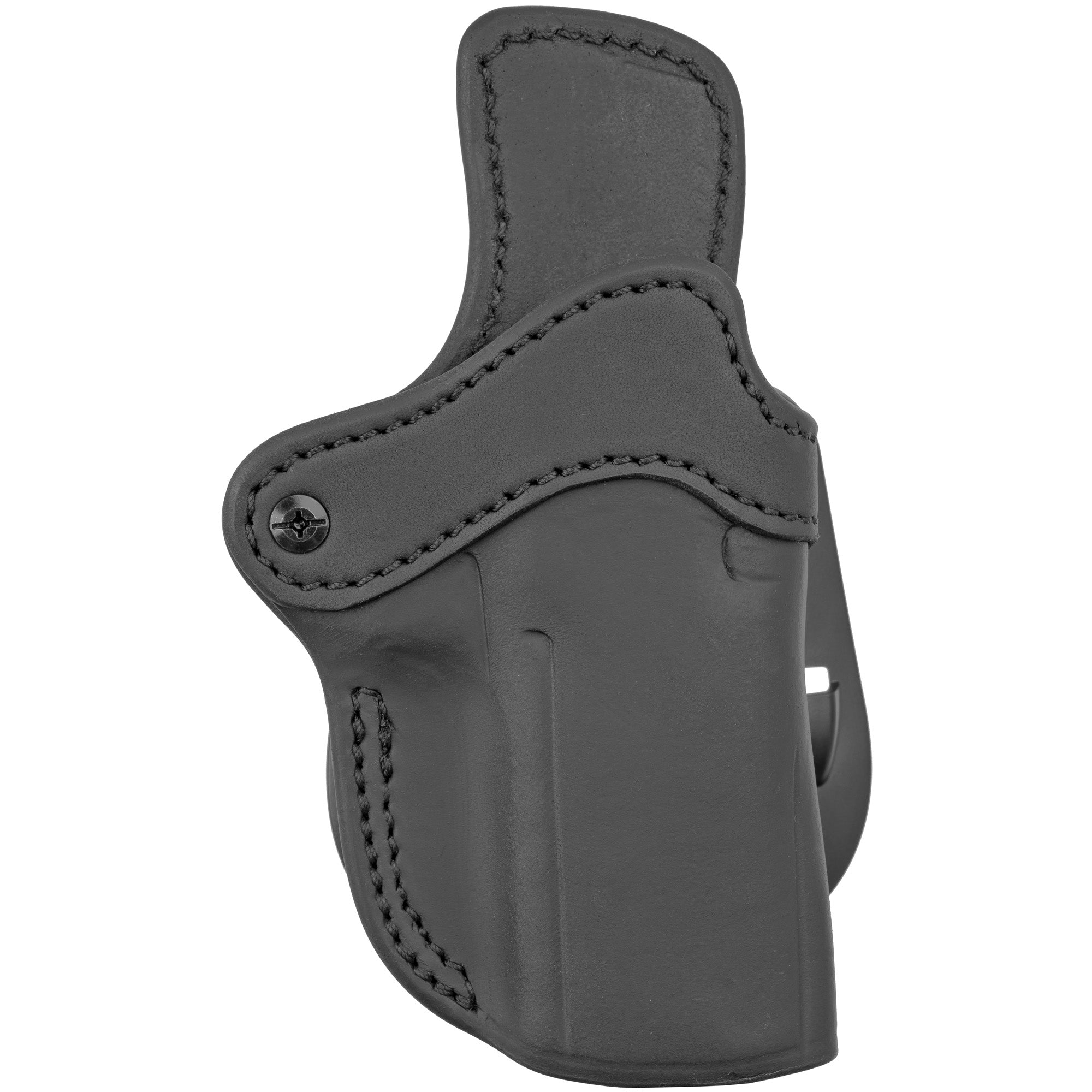 1791 Gunleather Optic Ready Paddle Holster Size 2.4 for Right Hand – Black Leather Outside Waistband Carry