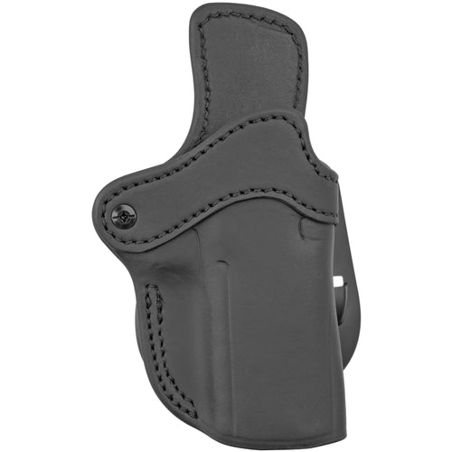 1791 Gunleather Optic Ready Paddle Holster Size 2.4 for Right Hand – Black Leather Outside Waistband Carry