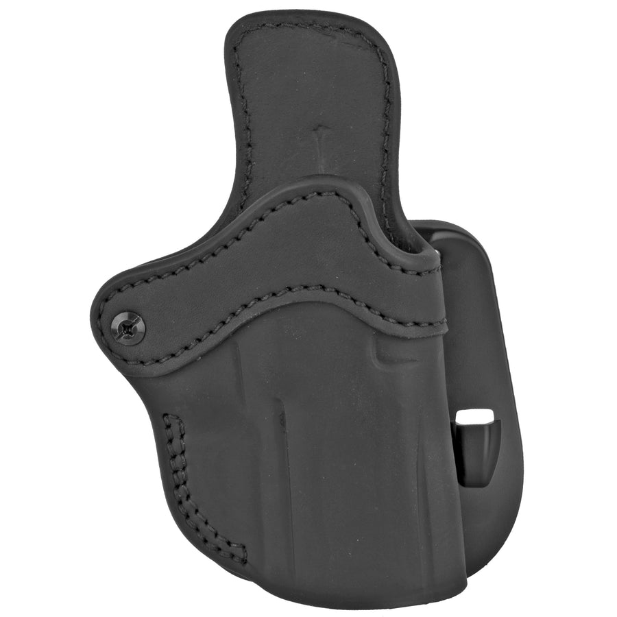 1791 Gunleather Optic Ready Paddle Holster for Full-Size and Compact Firearms - Right Hand, Stealth Black