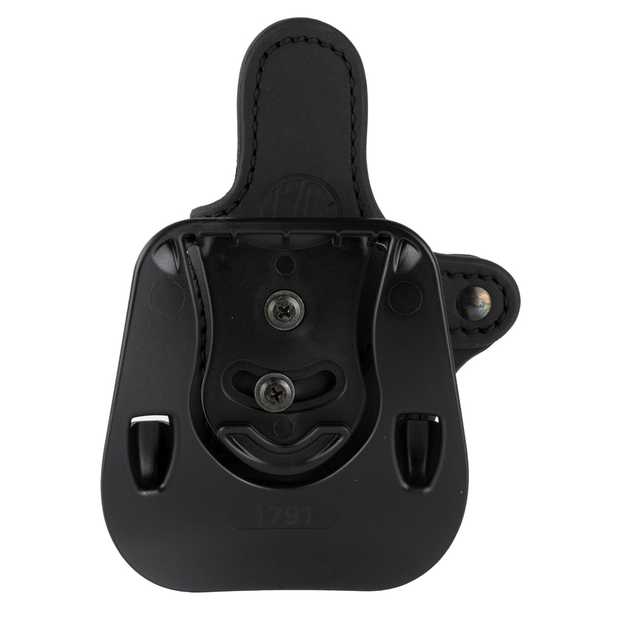 1791 Gunleather Optic Ready Paddle Holster Compact for Right Hand in Stealth Black