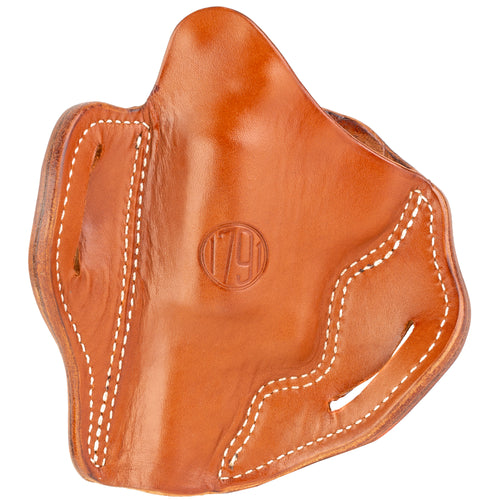 1791 Gunleather Revolver Thumbreak Outside Waistband Holster for Right Hand in Classic Brown - Model RVH-3-CBR-R