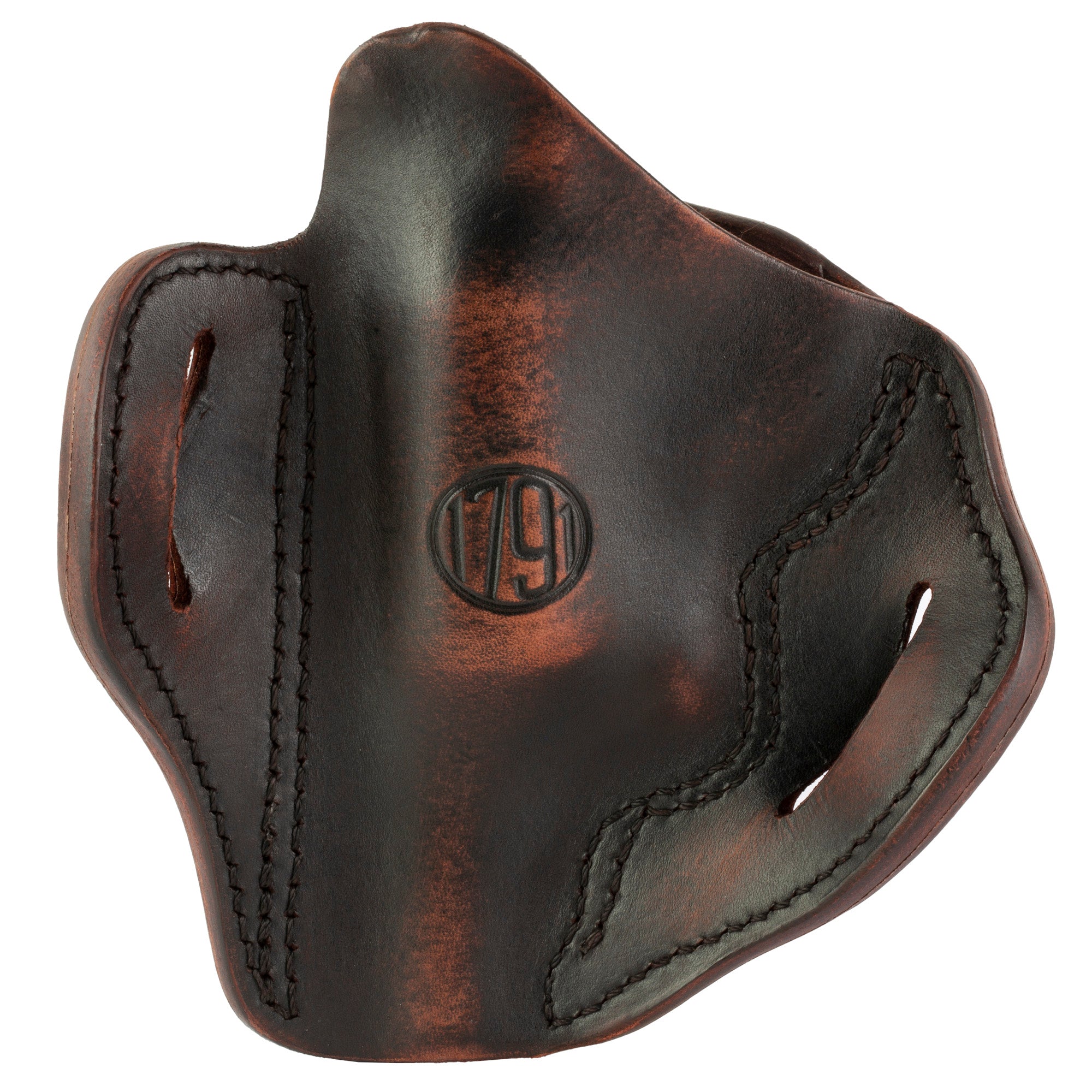 1791 Gunleather Revolver Thumbreak Outside Waistband Holster for Large Revolvers - Vintage Brown
