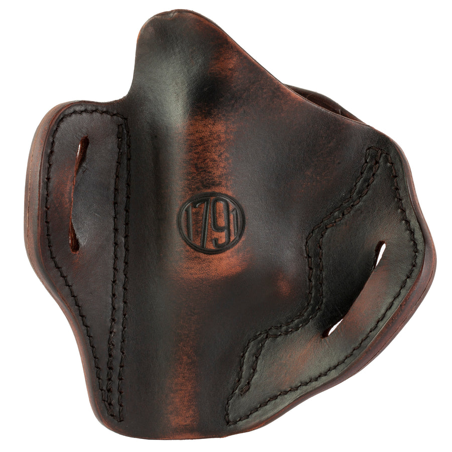 1791 Gunleather Revolver Thumbreak Outside Waistband Holster for Large Revolvers - Vintage Brown