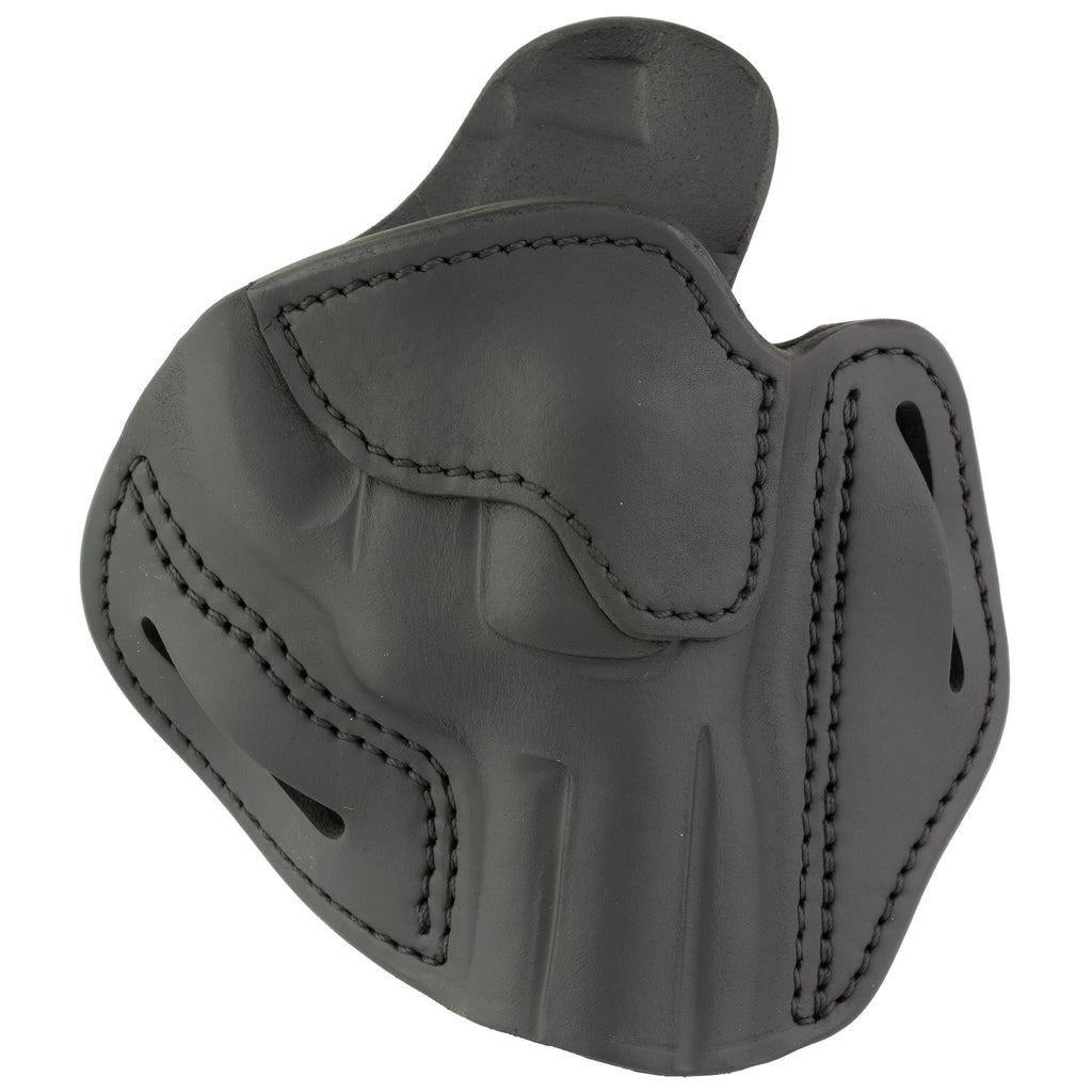 1791 Gunleather RVH4.3 Revolver Holster for Right Hand, Outside Waistband, Stealth Black