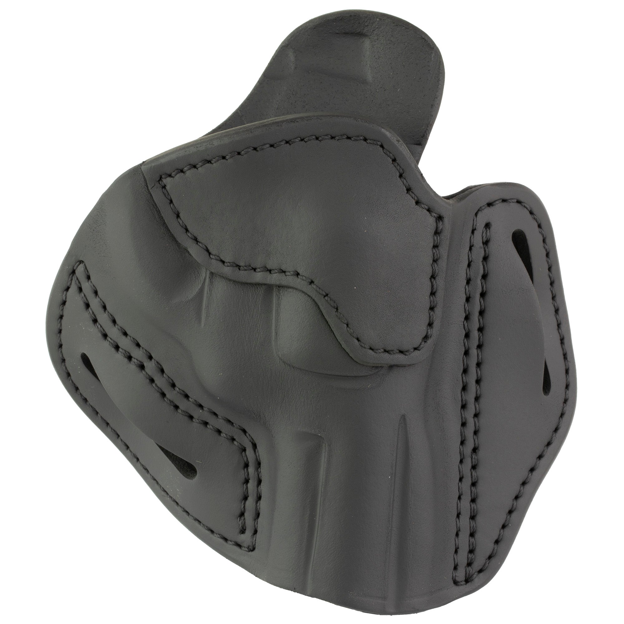 1791 Gunleather RVH4.3 Revolver Holster for Right Hand, Outside Waistband, Stealth Black