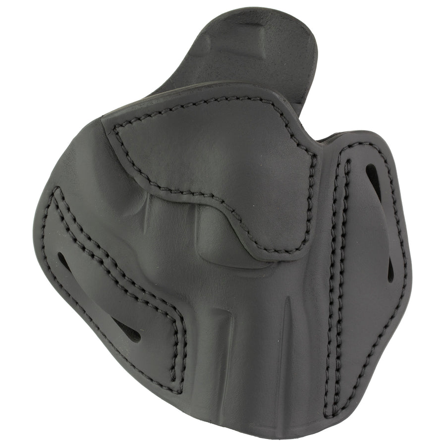 1791 Gunleather RVH4.3 Revolver Holster for Right Hand, Outside Waistband, Stealth Black