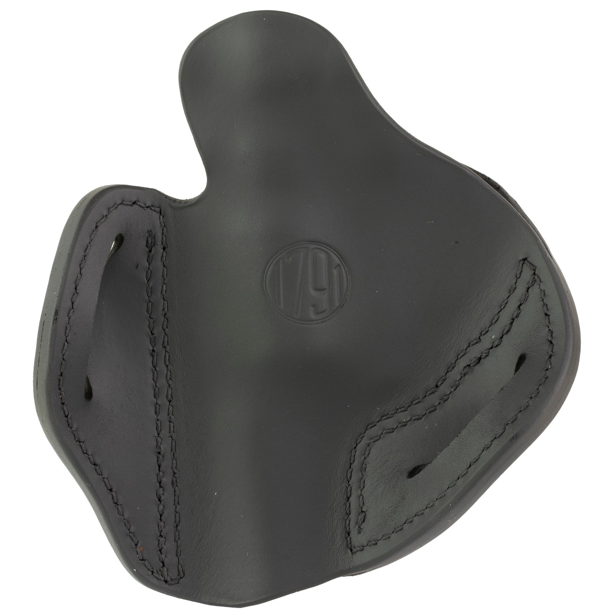 1791 Gunleather RVH4.3 Revolver Holster for Right Hand, Outside Waistband, Stealth Black