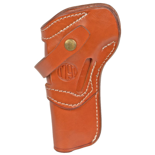 1791 Gunleather Single Action Holster for 6.5-Inch Revolvers, Ambidextrous Outside Waistband Carry in Classic Brown