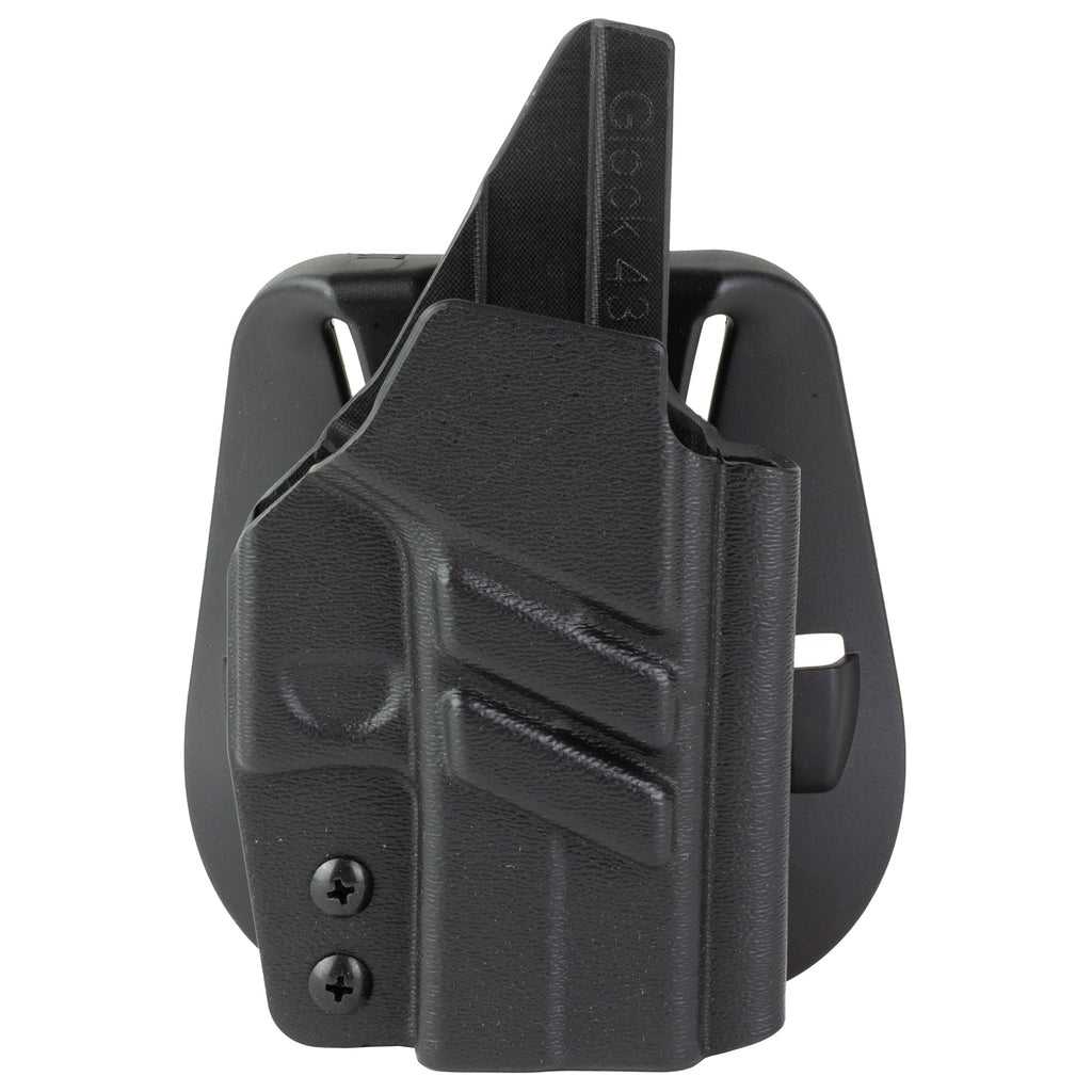 1791 Gunleather Kydex IWB Holster for Glock 43X MOS with Optics – Right Hand Black