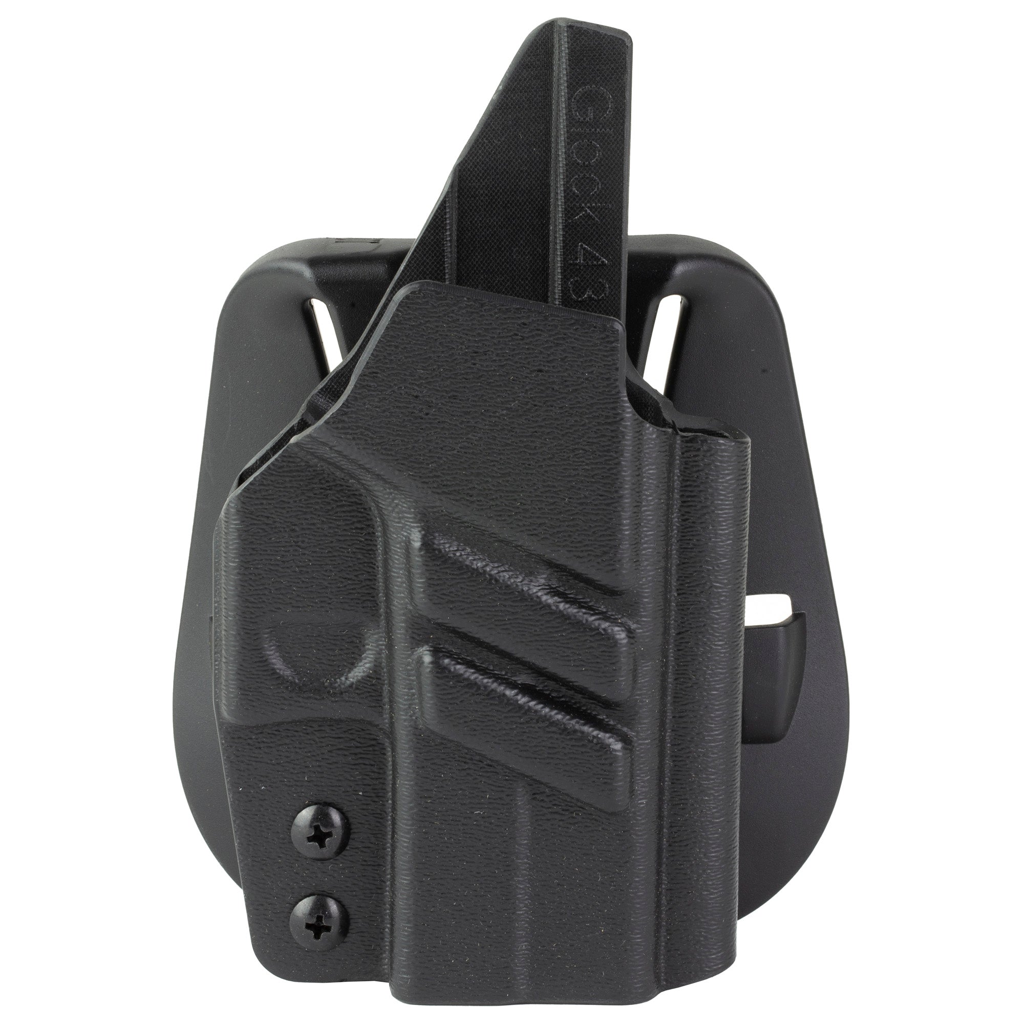 1791 Gunleather Kydex IWB Holster for Glock 43X MOS with Optics – Right Hand Black