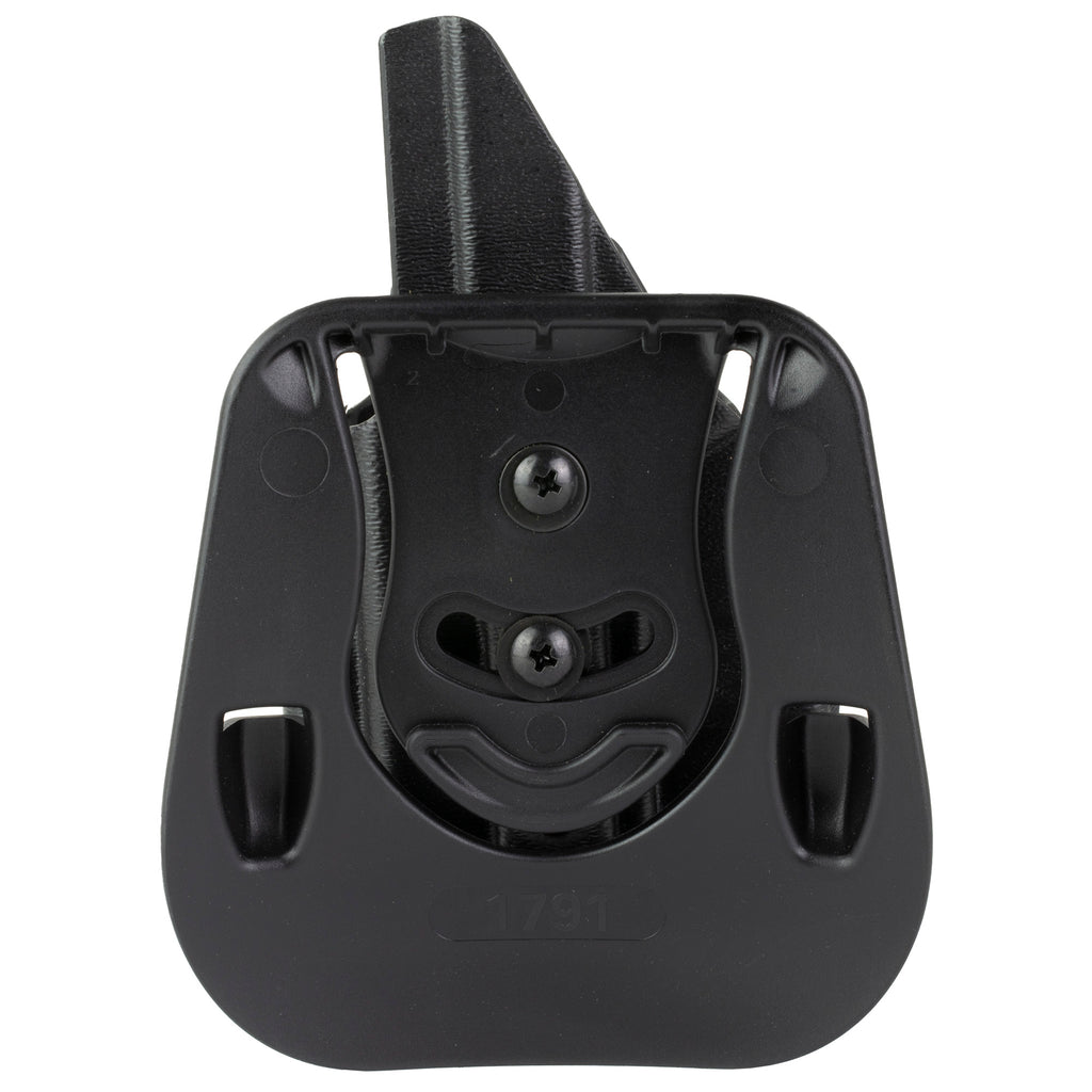 1791 Gunleather Kydex IWB Holster for Glock 43X MOS with Optics – Right Hand Black