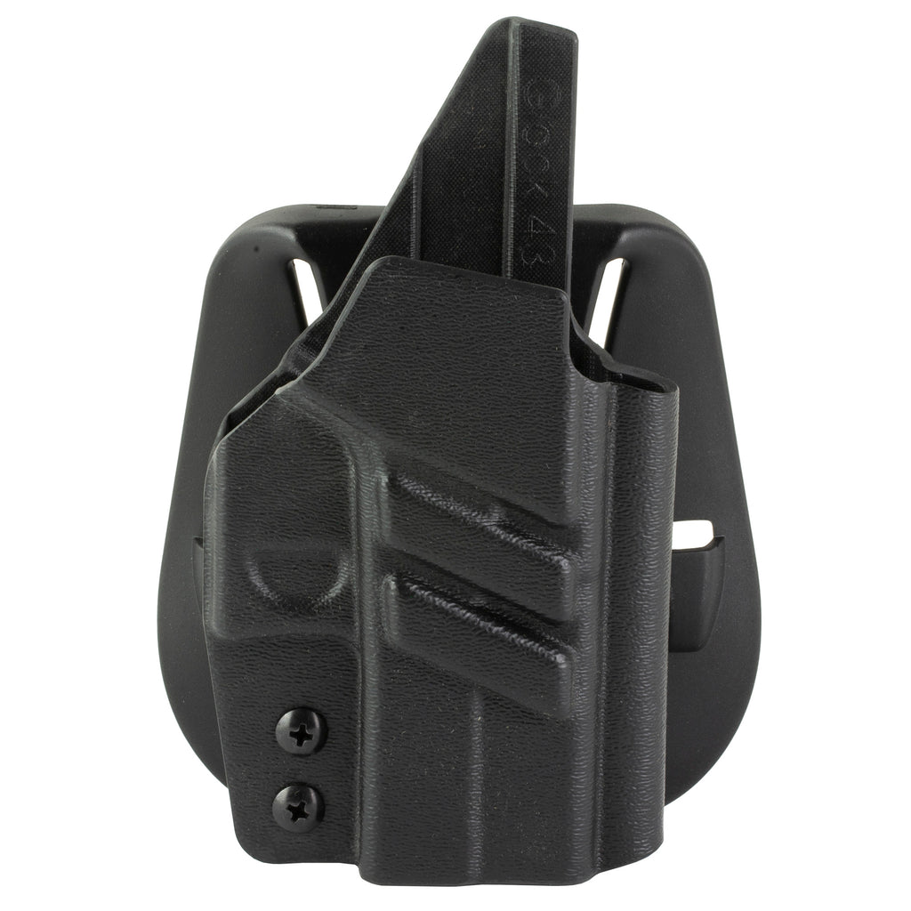 1791 Gunleather Tactical Paddle Holster for Glock 43X MOS - Black Kydex IWB Holster with Adjustable Features
