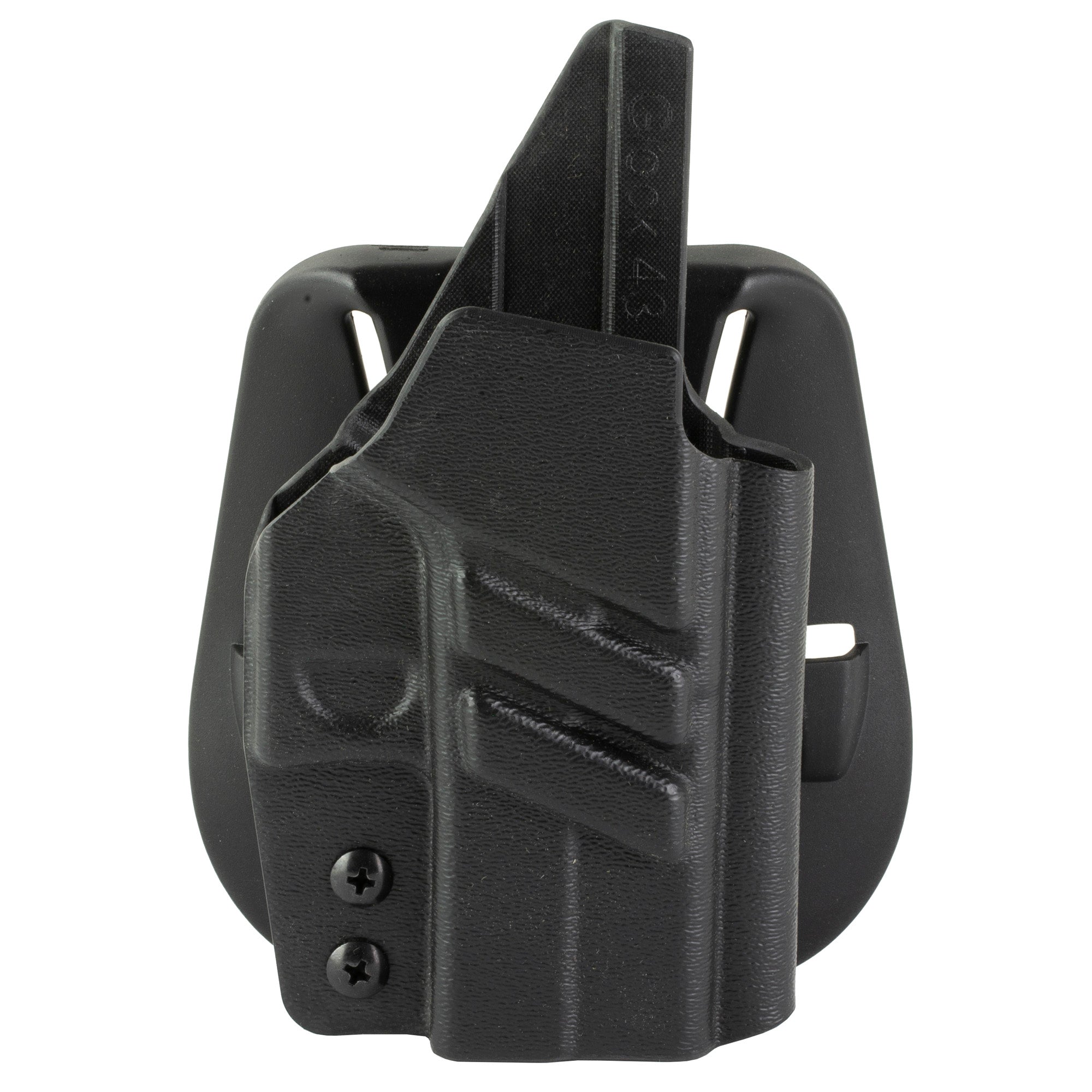1791 Gunleather Tactical Paddle Holster for Glock 43X MOS - Black Kydex IWB Holster with Adjustable Features