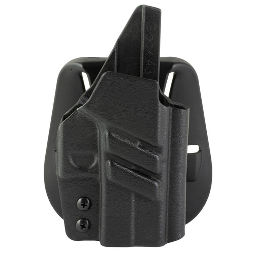 1791 Gunleather Tactical Paddle Holster for Glock 43X MOS - Black Kydex IWB Holster with Adjustable Features