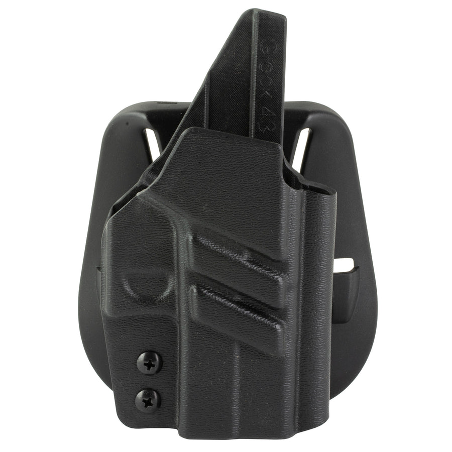 1791 Gunleather Tactical Paddle Holster for Glock 43X MOS - Black Kydex IWB Holster with Adjustable Features