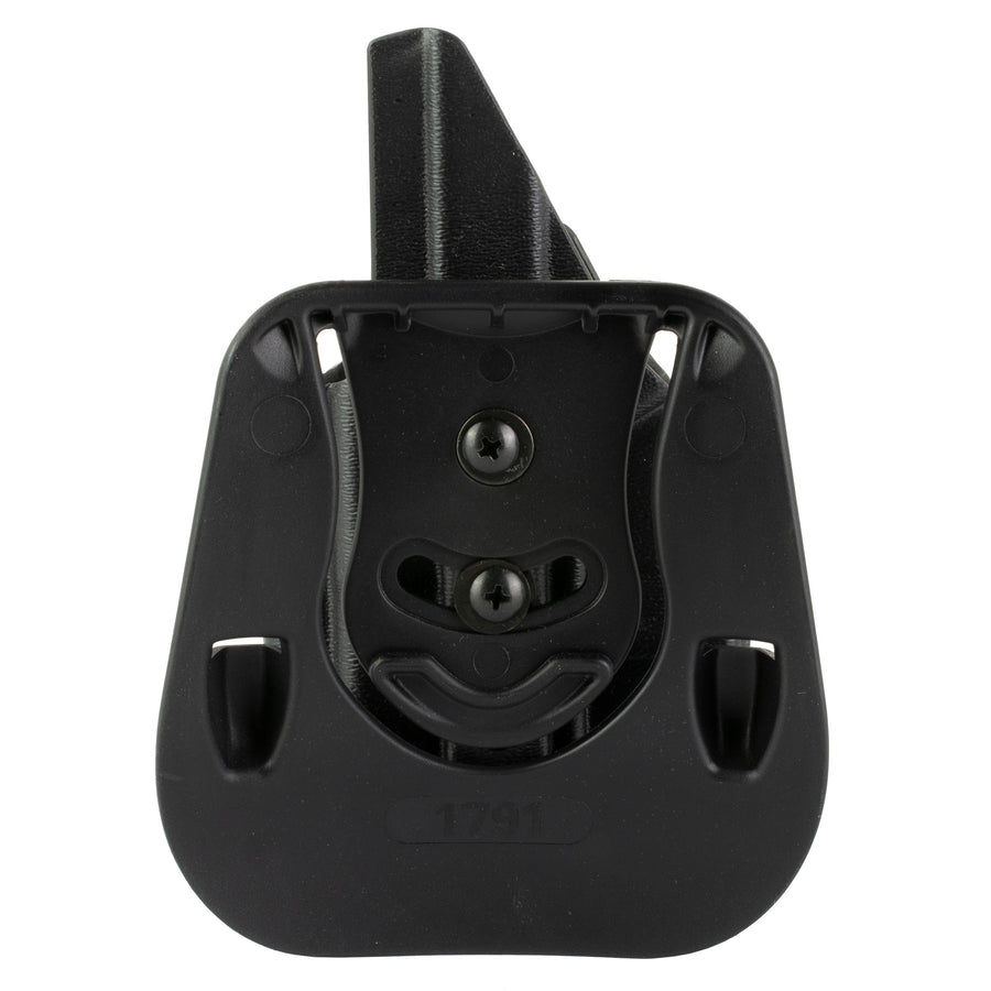 1791 Gunleather Tactical Paddle Holster for Glock 43X MOS - Black Kydex IWB Holster with Adjustable Features
