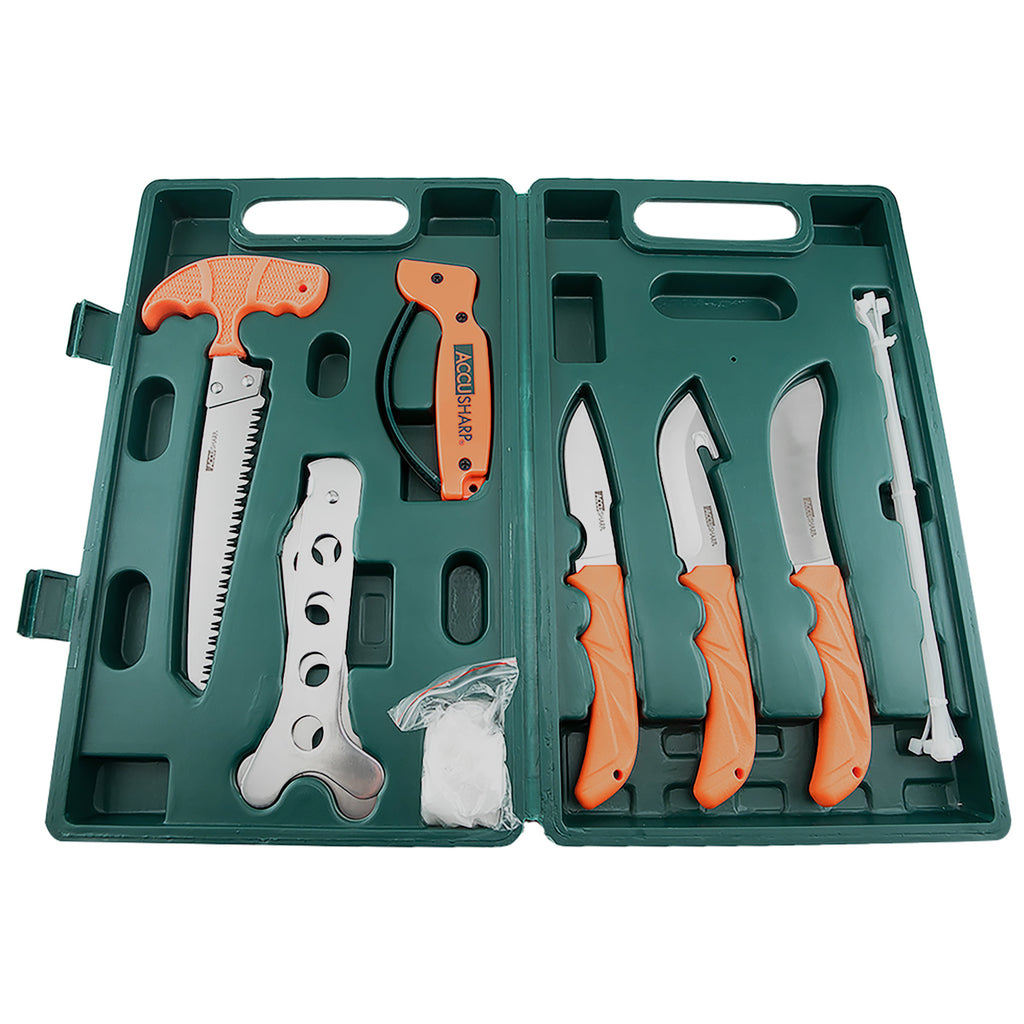 AccuSharp Game Processing Kit with Fixed Blade Knives and Carry Case