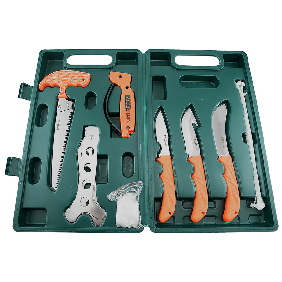 AccuSharp Game Processing Kit with Fixed Blade Knives and Carry Case