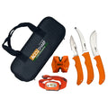 AccuSharp Game Processing Kit with 6 Fixed Blade Knives, LED Head Lamp, and Sharpening Tools
