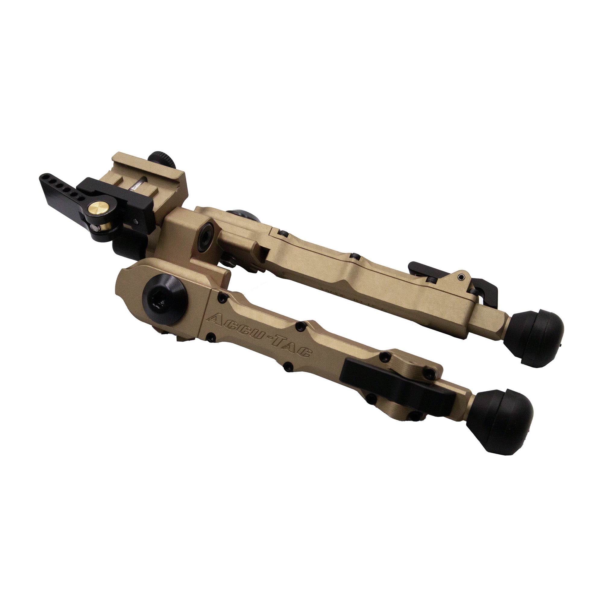 Accu-Tac BR-4 G2 Flat Dark Earth Bolt Action Bipod with Quick Detach Mount