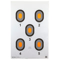 Action Target Bulls-Eye Centerfire Shooting Target - 100 Pack