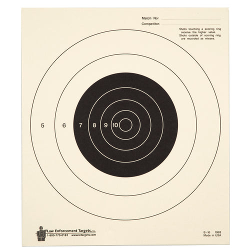 Action Target Bulls-Eye Target Paper – 100-Pack for Shooting Practice and Training