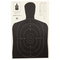 Action Target B-27E Black Economy Target – Ideal for Law Enforcement, Military, and Shooting Sports