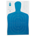 Action Target B-27E Blue Economy Target - Pack of 100 for Shooting Range and Training