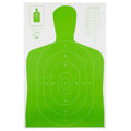 Action Target High Visibility Green B-27E-LGR-100 Target for Law Enforcement and Shooting Sports