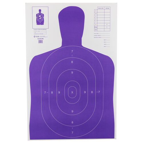 Action Target High Visibility Floral Target B-27E-PR-100 – 100 Pack for Shooting and Training