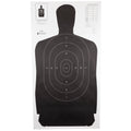 Action Target B-27S Black Standard Shooting Target - 100 Pack