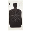 Action Target Qualification B-29-100 Black Shooting Targets for Law Enforcement and Training