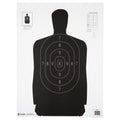 Action Target Qualification B-34-100 Black Target – Ideal for Law Enforcement and Shooting Ranges