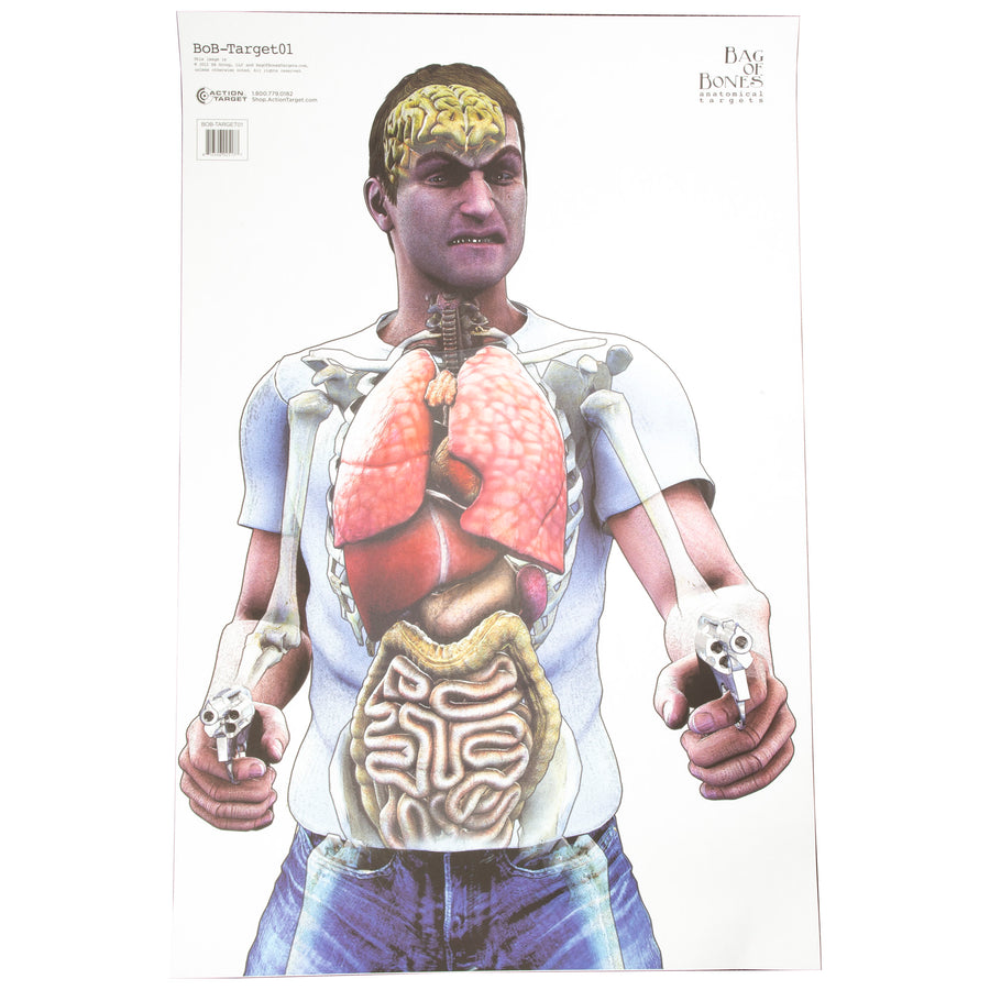 Action Target Bag of Bones Target (100-Pack) for Shooting Ranges