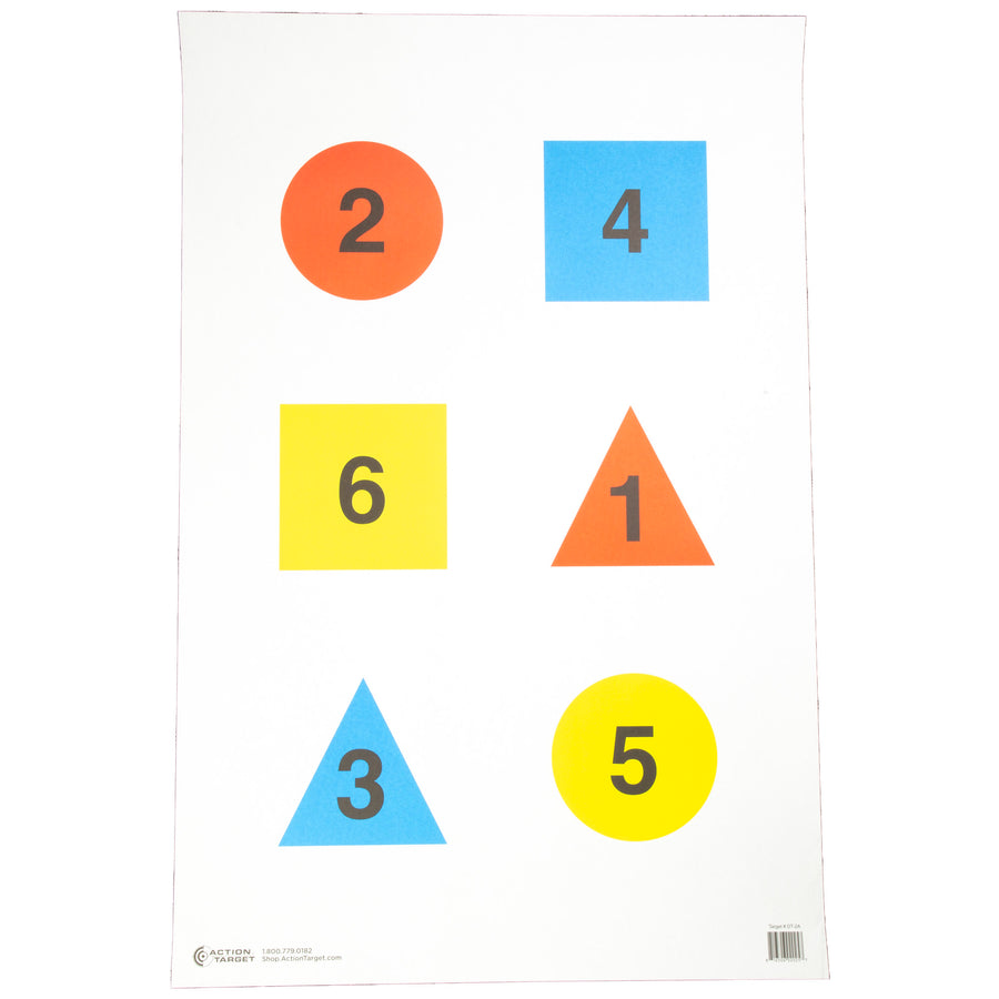Action Target Discretionary Command Training Target - 100 Pack for Shooting Range Practice