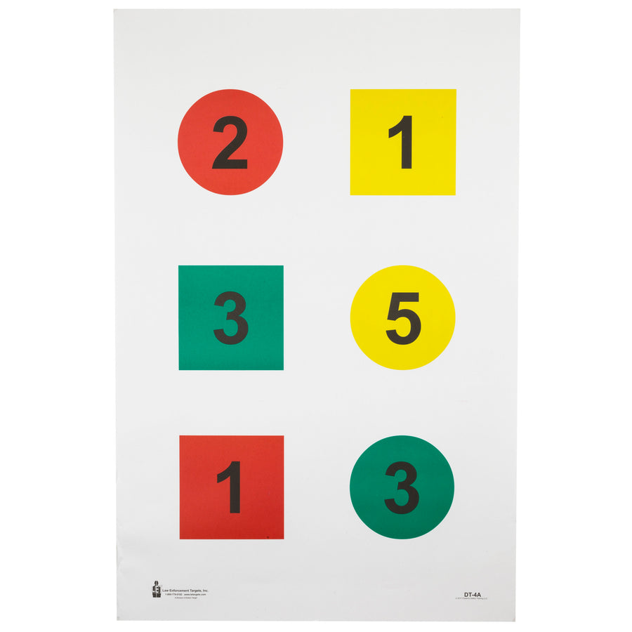 Action Target Discretionary Command Training Target - Model DT-4A-100, 100 Pack