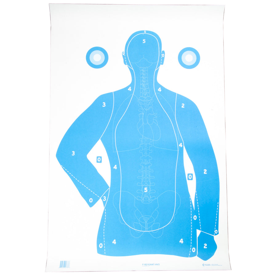 Action Target B-21E Qualification Target with Vital Blue 100-Pack