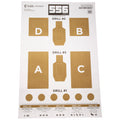 Action Target 556 Training Lab Target - Precision Shooting Range Practice, 100-Pack