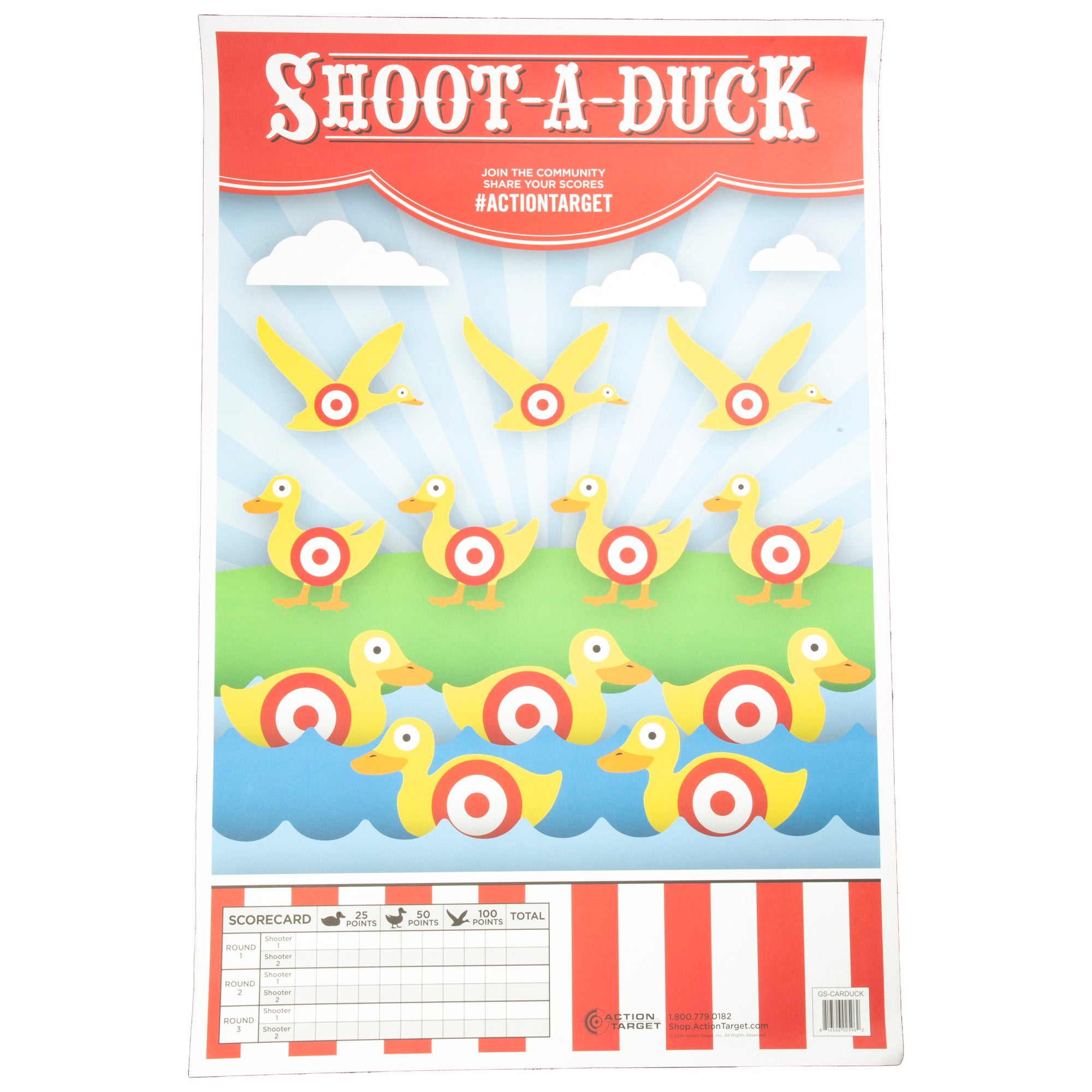 Action Target Arcade Classic Target 100-Pack – Durable, Precision Shooting Range Targets