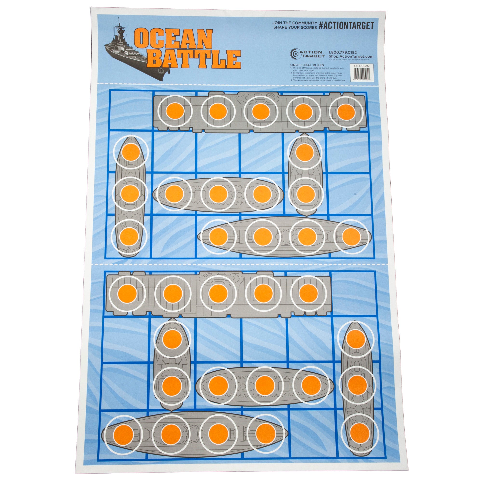 Action Target Ocean Battle Target - Model GS-OCEAN-100 for Shooting Range Training