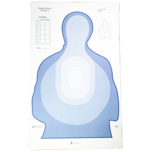 Action Target US Dept. of the Treasury Transitional Target II in Blue - Pack of 100