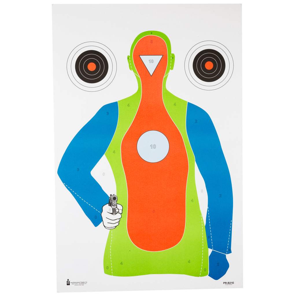 Action Target High Visibility Flor B 21E 100-pack for Law Enforcement and Shooting Ranges